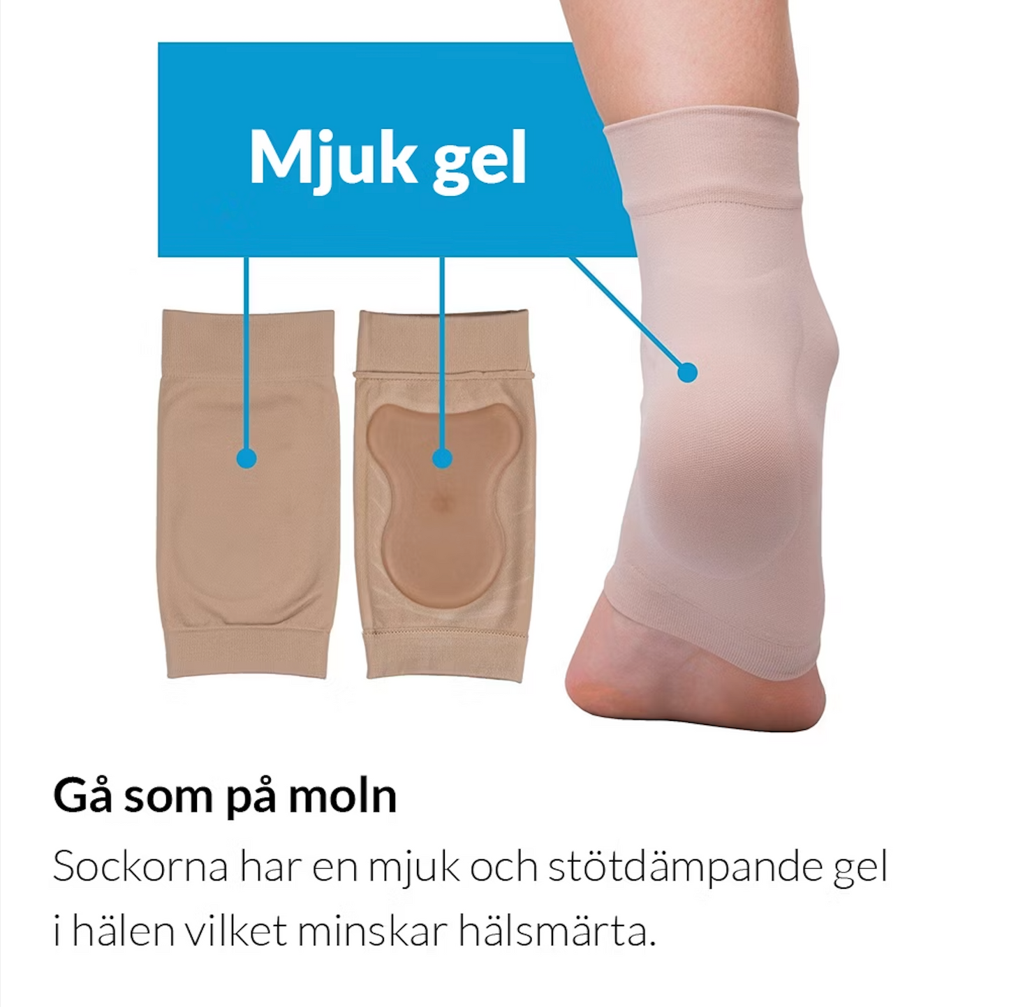 Støttesokk for hælsporer