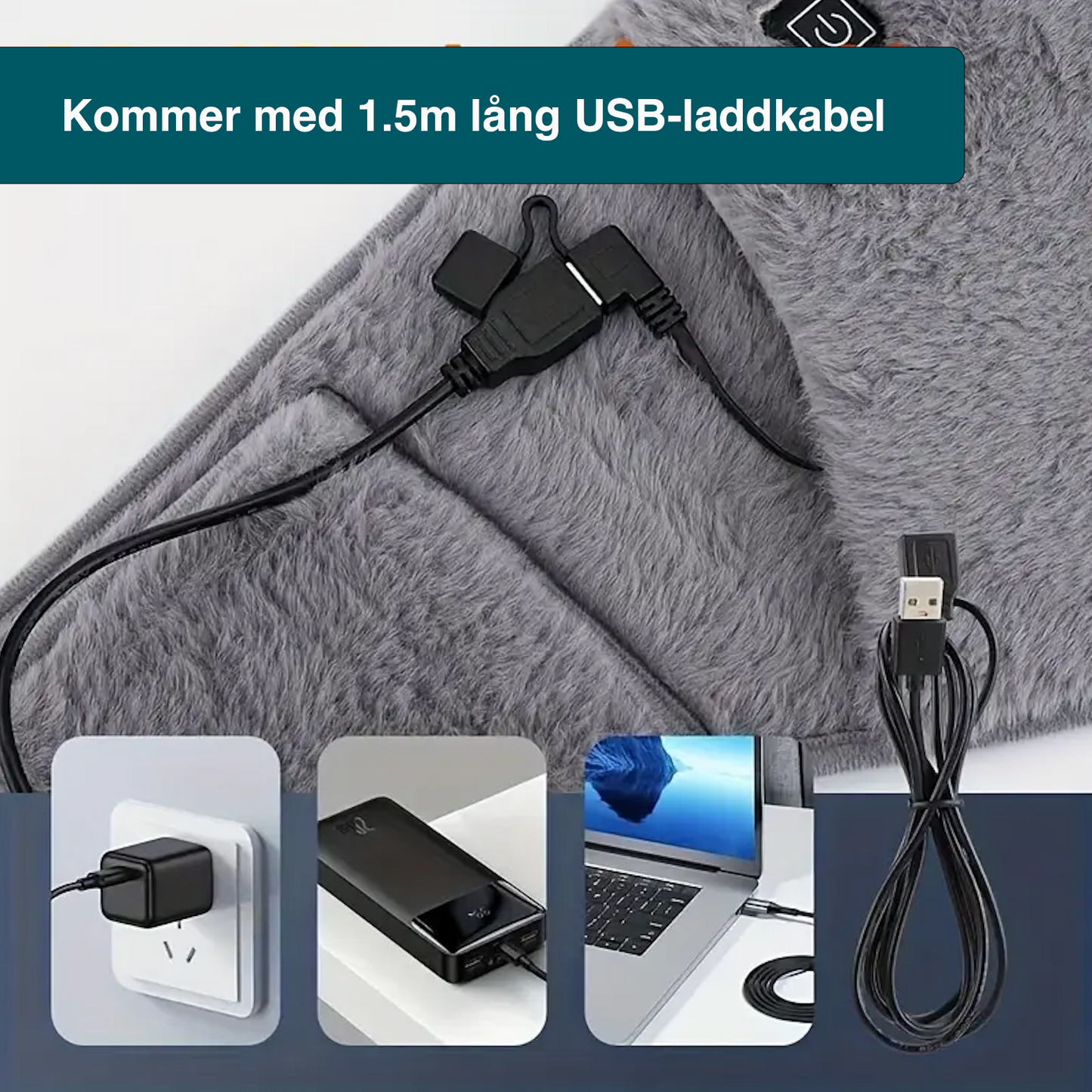 Bærbar midje- og håndvarmer – perfekt for hjem og kontor