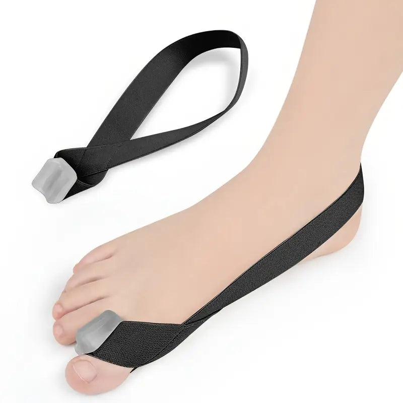 Tåseparator hallux valgus i färgen svart.