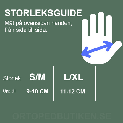 Effektive kompresjonshansker med strammestropp (2 stk.)