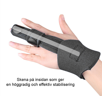 Effektiv fingerskinne med håndleddsstøtte